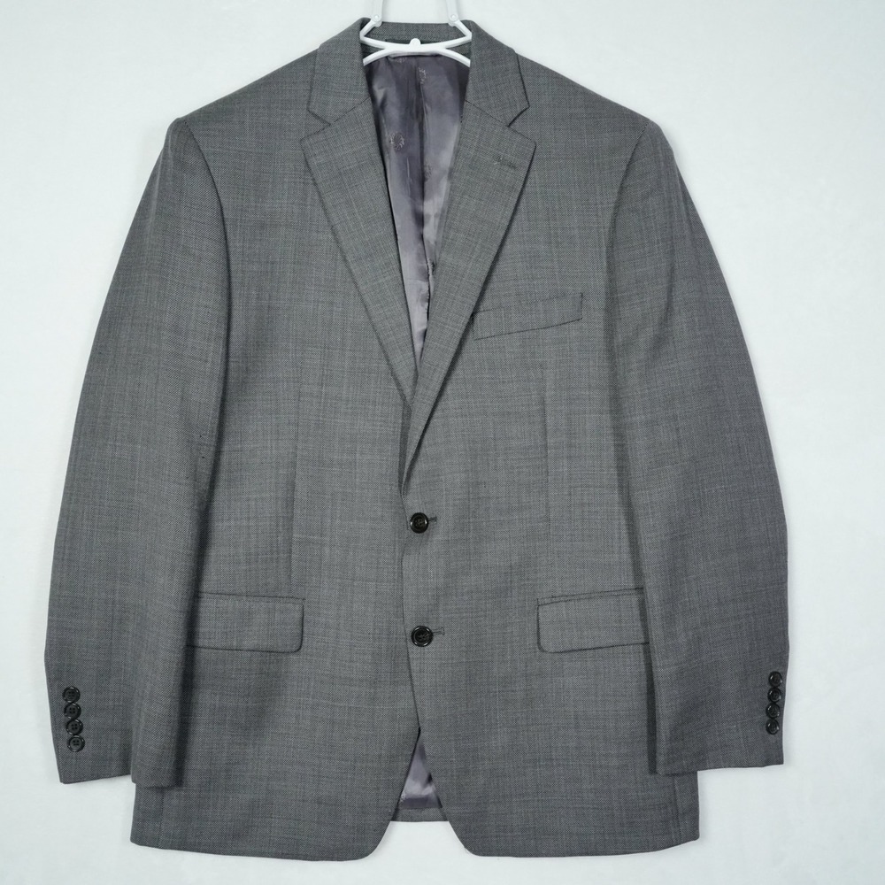 Lauren Ralph Lauren Gray 100% Wool Natural Stretch Sport Coat Blazer 42R